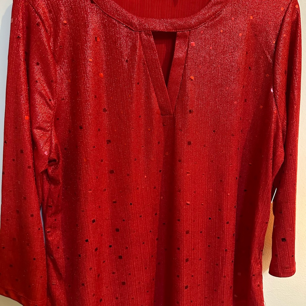 Elegant Red Women's Top